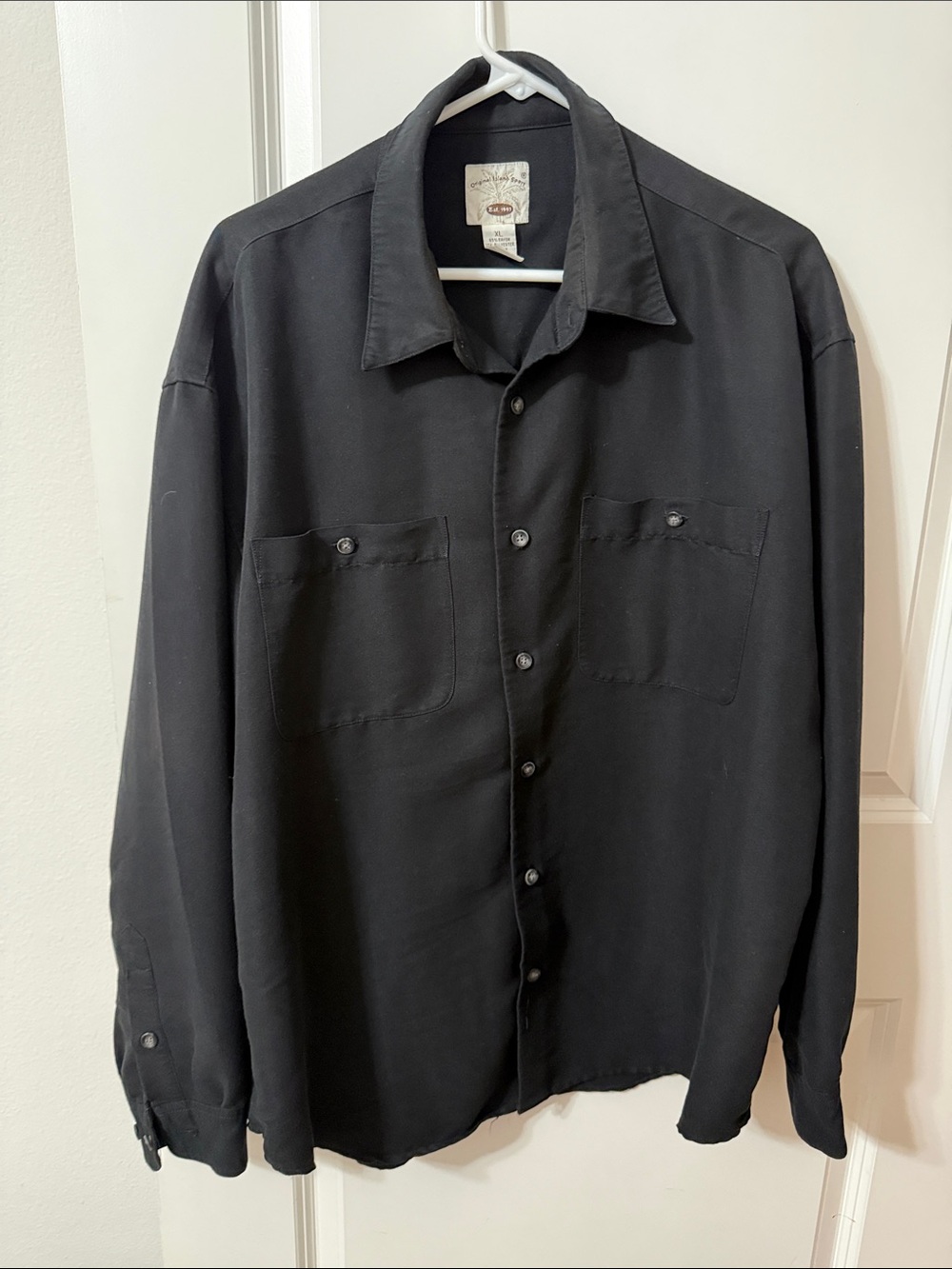Original Island Sport Black Button-Up Shirt